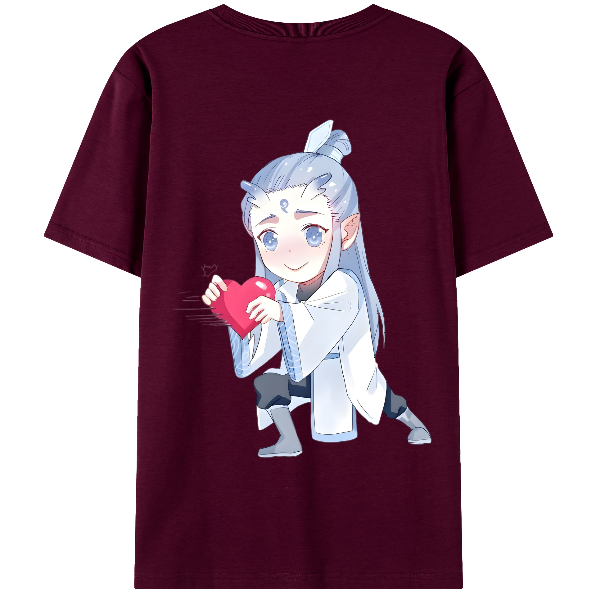 （画像用） Ne Zha 2 ナタ 魔童の大暴れ レディース半袖Tシャツ(バックプリント)